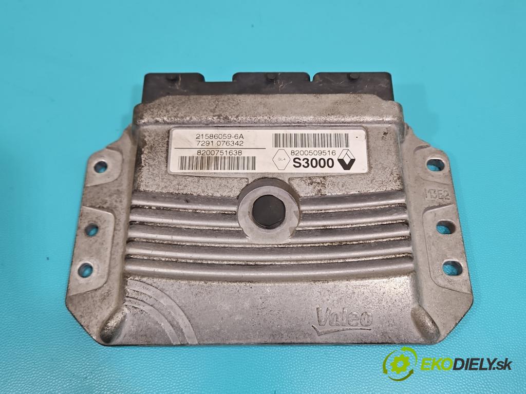 Renault Megane II 2003-2008 1.6 16v 111KM manual 82 kW 1598 cm3 4- riadiaca jednotka motora 8200509516