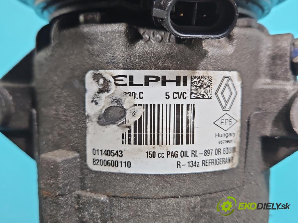Renault Megane II 2003-2008 1.6 16v 111KM manual 82 kW 1598 cm3 4- Kompresor: klíma 8200600110 (Kompresor klimatizace)