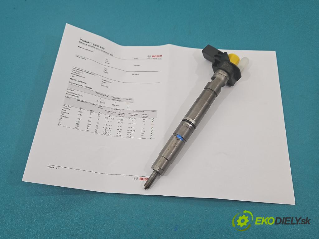 Vw Passat CC 2008-2016 2.0 TDI 140 hp manual 103 kW 1999 cm3 4- vstřikovač 0445116030 (Vstřikovač paliva)