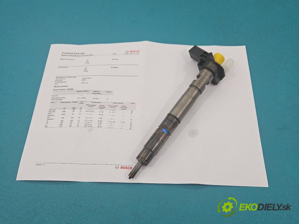 Vw Passat CC 2008-2016 2.0 TDI 140 hp manual 103 kW 1999 cm3 4- vstřikovač 0445116030 (Vstřikovač paliva)