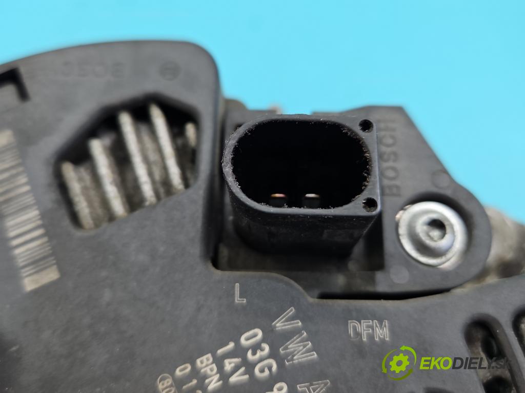 Vw Passat CC 2008-2016 2.0 TDI 140 HP manual 103 kW 1999 cm3 4- Alternator 03G903023 (Alternátor)