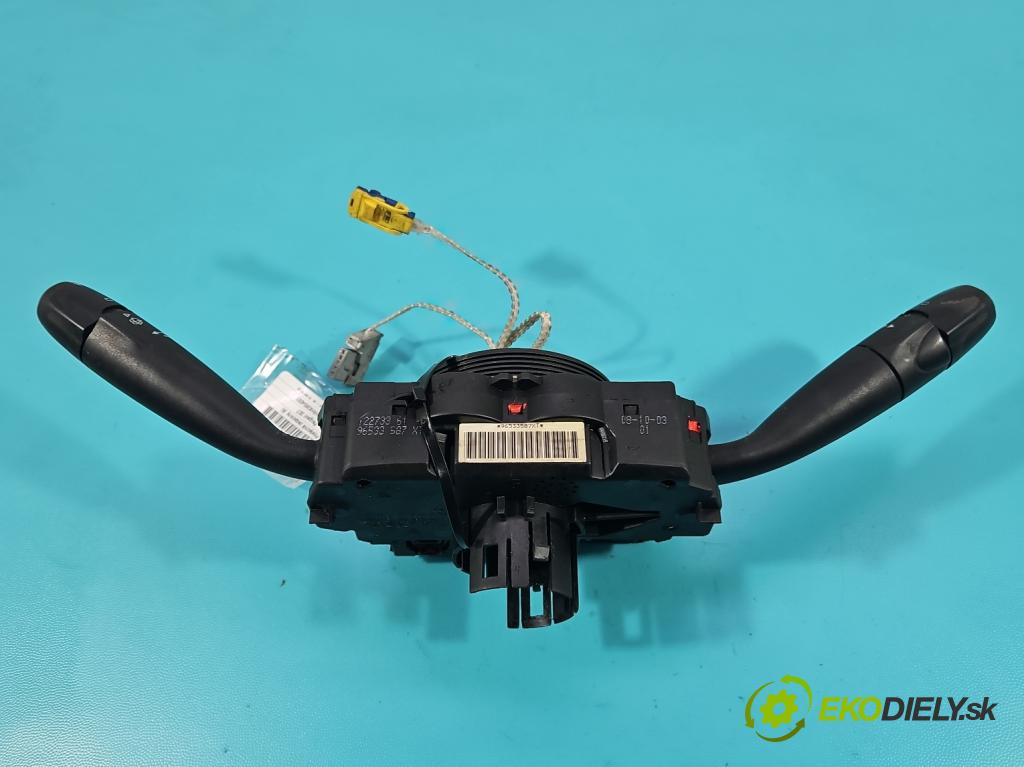 Peugeot 307 2.0 HDI 136 HP manual 100 kW 1997 cm3 5- prepínač komplex: 96533587XT (Prepínacie páčky pod volantom)