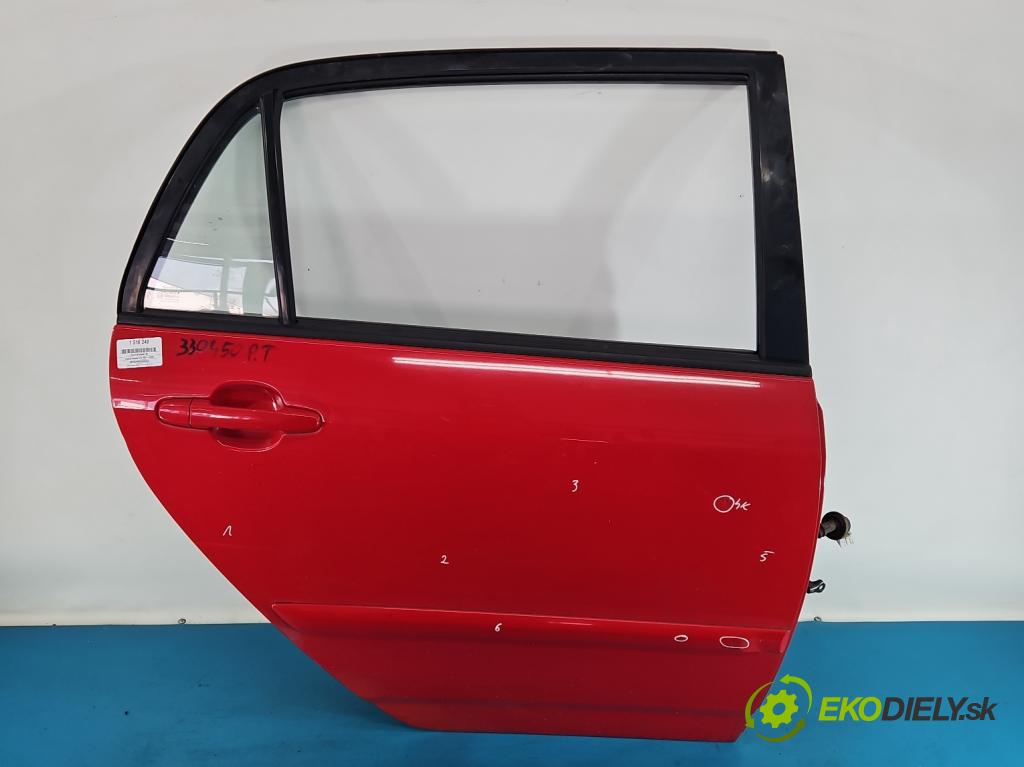 Toyota Corolla E12 2001-2009 2.0 D4D 90 HP manual 66 kW 1995 cm3 5- dvere zadné pravé  (Kľučka dverí ostatné)