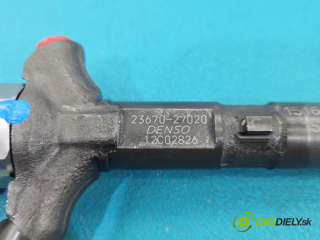 Toyota Corolla E12 2001-2009 2.0 D4D 90 hp manual 66 kW 1995 cm3 5- vstřikovač 23670-27020 (Vstřikovač paliva)