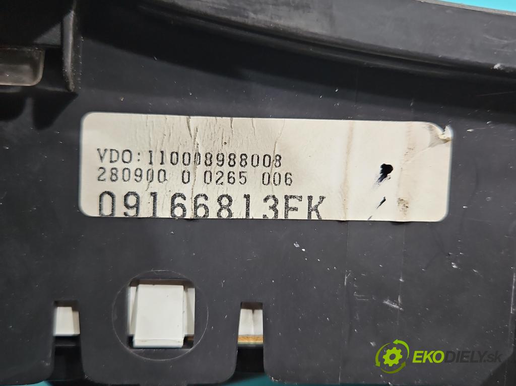 Opel Corsa C 2000-2006 1.0 12V 58 HP manual 43 kW 973 cm3 5- riadiaca jednotka motora 0261206072