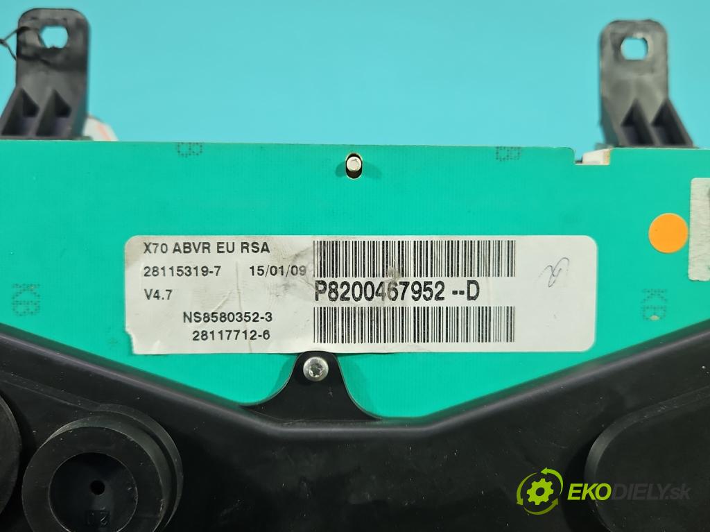 Renault Master II 1998-2010 2.5 DCI 114 HP manual 84 kW 2463 cm3 5- prístrojovka/ budíky 8200467952 (Prístrojová doska)