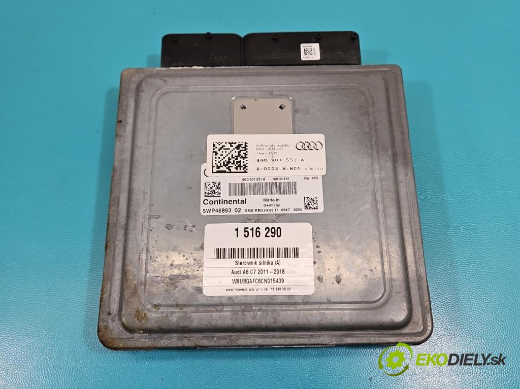 Audi A6 C7 2011-2018 3.0 tfsi: quattro 310HP automatic 228 kW 2995 cm3 4- riadiaca jednotka motora 4G0907551A