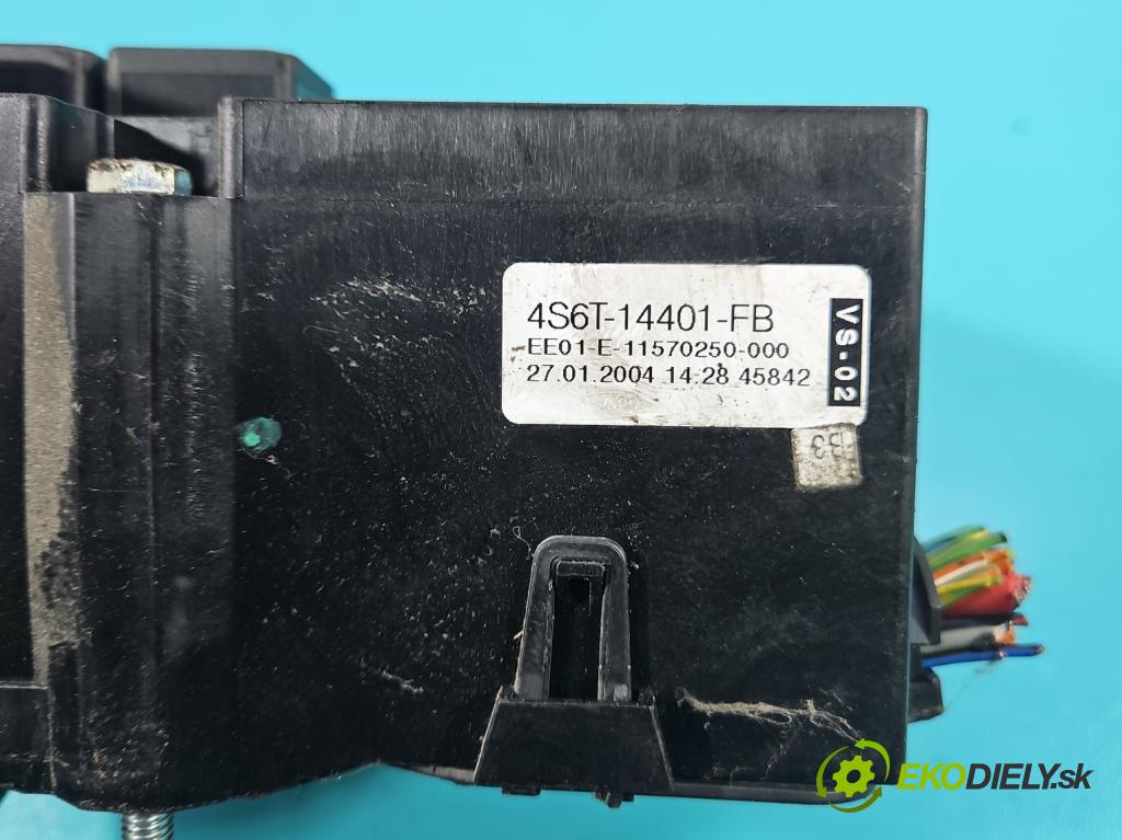 Ford Fiesta Mk6 2002-2008 1.3 8V 69KM manual 51 kW 1299 cm3 5- skrinka poistka 4S6T-14401-FB (Poistková skrinka)