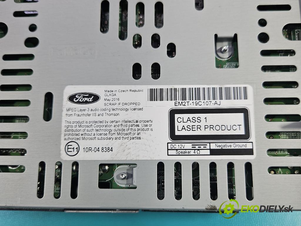 Ford S-max II 2015-2023 2.0 tdci 150 HP manual 110.3 kW 1997 cm3 5- Radio originál EM2T-19C107-AJ