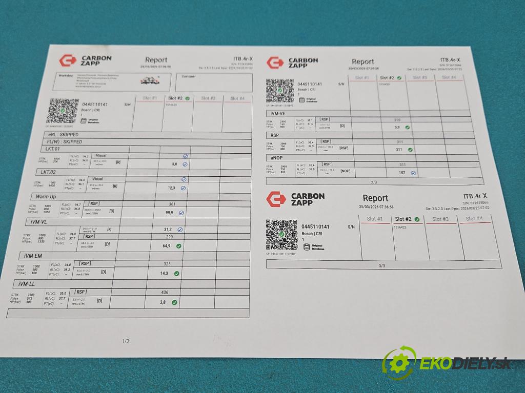 Renault Master II 1998-2010 2.5 DCI 114 HP manual 84 kW 2463 cm3 5- vstrek 0445110141 (Vstrekovač paliva)