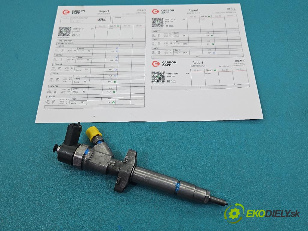 Renault Master II 1998-2010 2.5 DCI 114 hp manual 84 kW 2463 cm3 5- vstřikovač 0445110141 (Vstřikovač paliva)