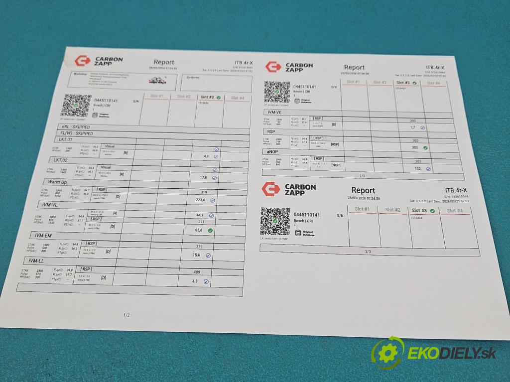 Renault Master II 1998-2010 2.5 DCI 114 HP manual 84 kW 2463 cm3 5- vstrek 0445110141 (Vstrekovač paliva)