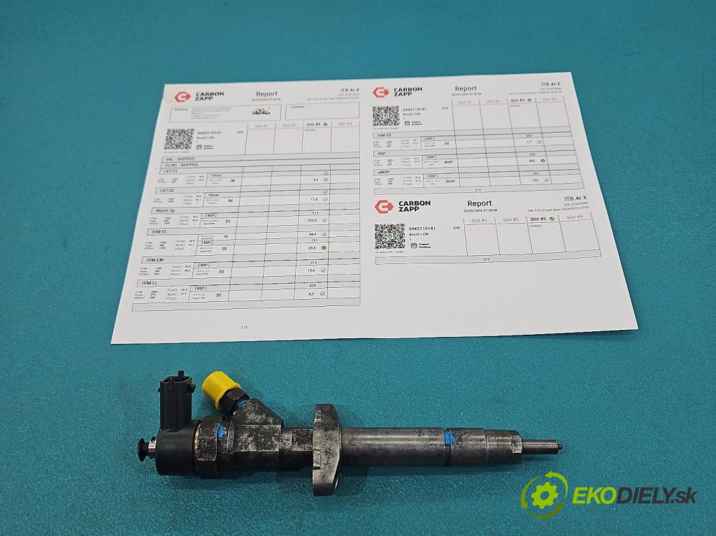 Renault Master II 1998-2010 2.5 DCI 114 hp manual 84 kW 2463 cm3 5- vstřikovač 0445110141 (Vstřikovač paliva)