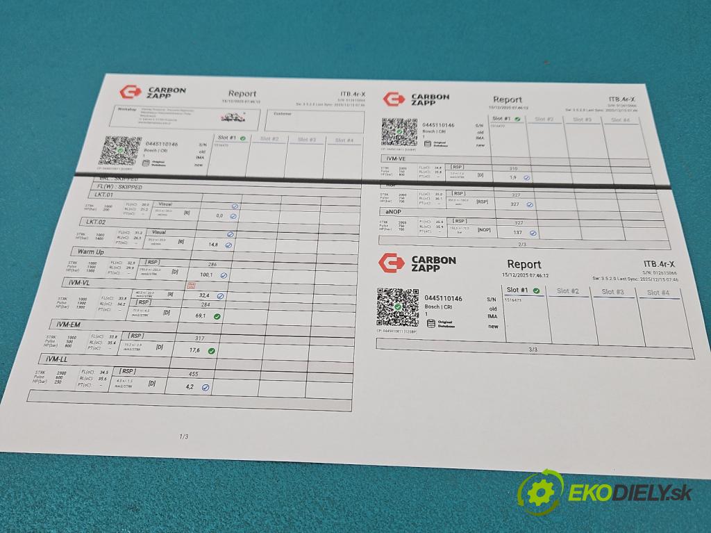 Volvo V40 I 1995-2004 1.9 DCI 102 hp manual 75 kW 1870 cm3 5- vstřikovač 0445110146 (Vstřikovač paliva)