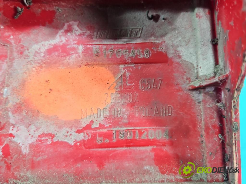 Fiat Panda II 2003-2012 1.1b 54 HP manual 40 kW 1108 cm3 5- svetlo / reflektor zadné pravé  (Kľučka dverí ostatné)