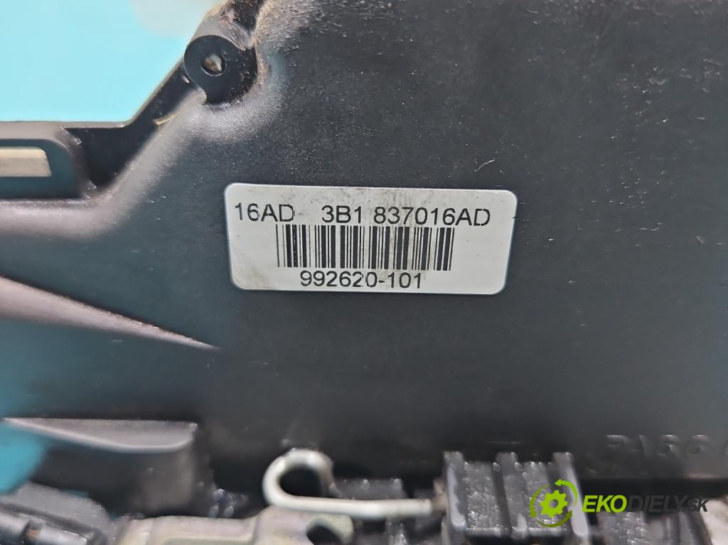 Seat Leon I 1999-2005 1.6 16v 105 HP manual 77 kW 1598 cm3 5- zámok predné pravý 3B1837016AD