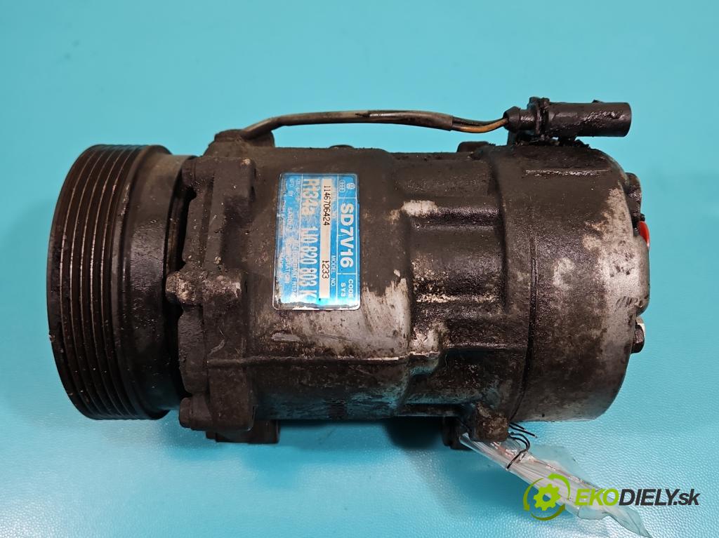 Seat Leon I 1999-2005 1.6 16v 105 hp manual 77 kW 1598 cm3 5- Kompresor: klíma 1J0820803K (Kompresor klimatizace)