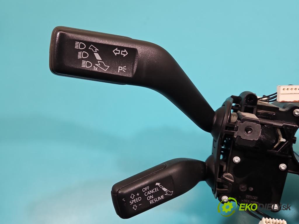 Vw Passat B7 2010-2014 2.0 tdi 170 HP automatic 125 kW 1968 cm3 5- prepínač komplex: 3C9953502B (Prepínacie páčky pod volantom)