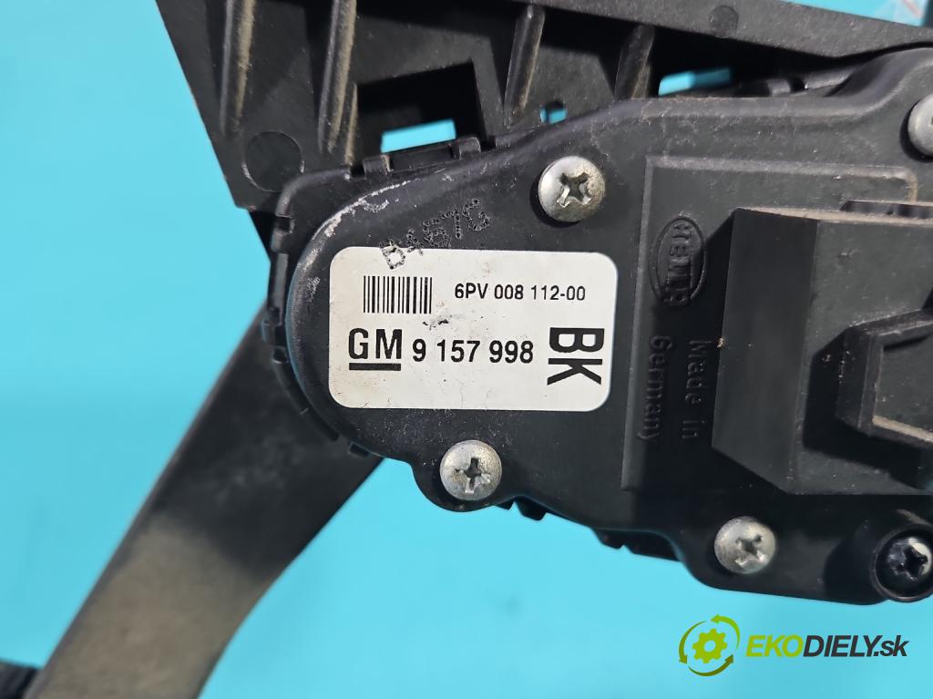 Opel Astra III 2004-2014 1.3 cdti 90 HP manual 66 kW 1248 cm3 5- pedal plyn potenciometr: 9157998BK