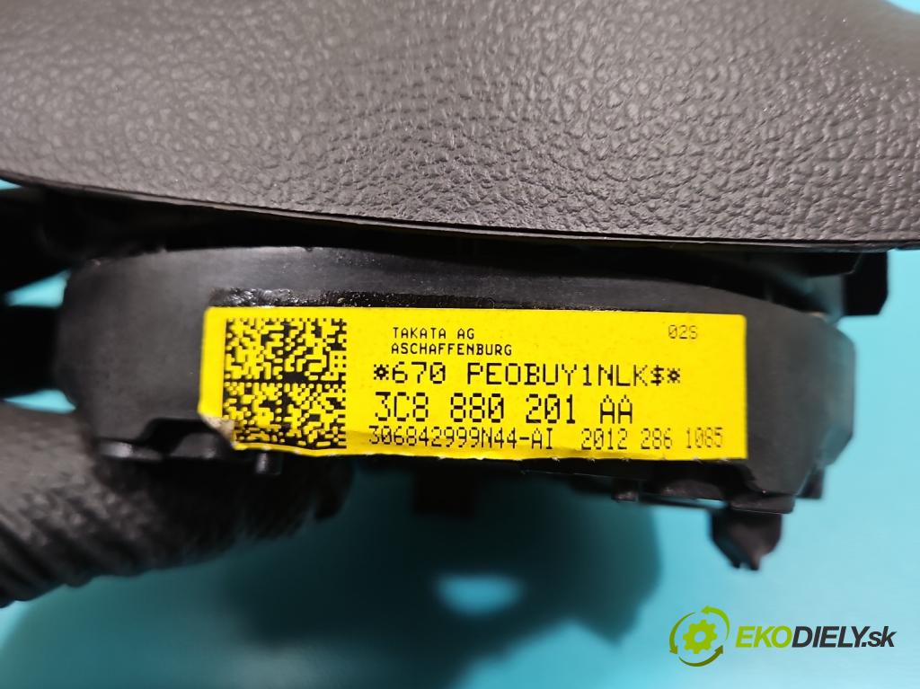Vw Passat B7 2010-2014 2.0 tdi 170 hp automatic 125 kW 1968 cm3 5- Polštář: vzduch: Řidič: 3C8880201AA (Airbag)