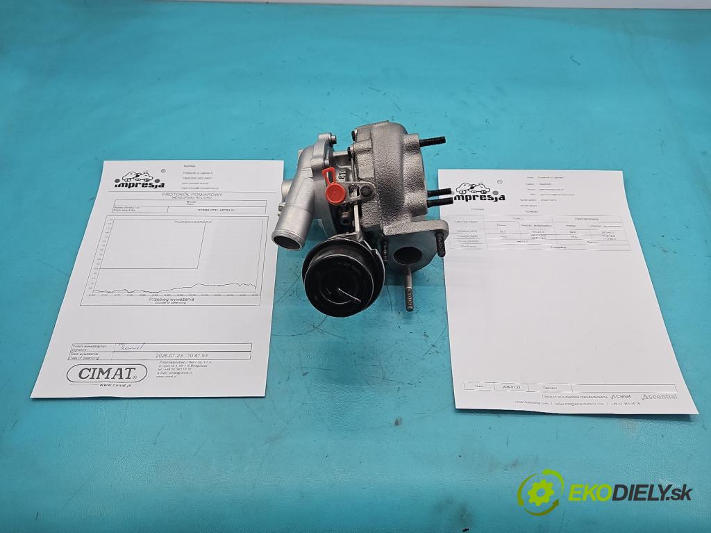 Opel Astra III 2004-2014 1.3 cdti 90 hp manual 66 kW 1248 cm3 5- Turbodmychadlo repasováno 54359710015