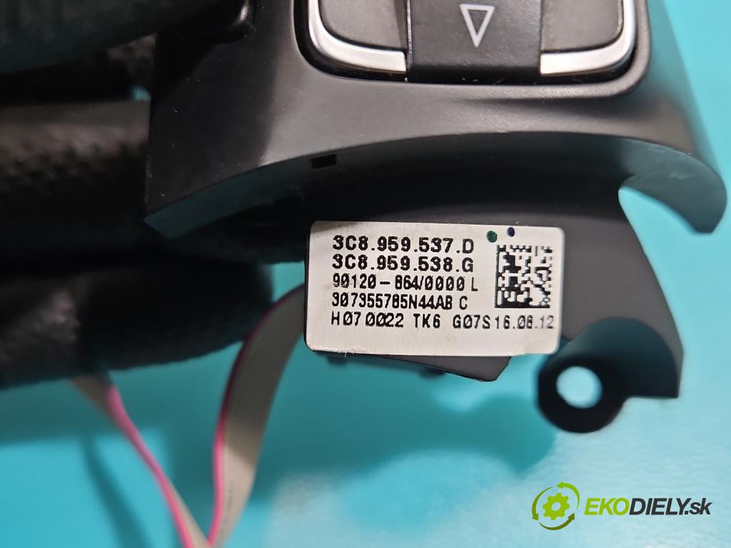 Vw Passat B7 2010-2014 2.0 tdi 170 HP automatic 125 kW 1968 cm3 5- prepínač multifunkční: řízení: 3C8959537D (Prepínacie páčky pod volantom)