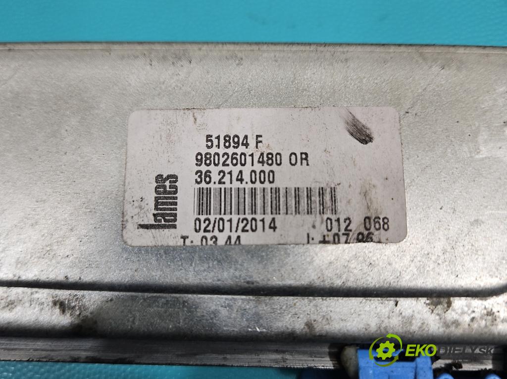Citroen C3 Picasso 2008-2017 1.6 16v 120 hp manual 88 kW 1598 cm3 5- mechanismus stahování přední levý 9802601480
