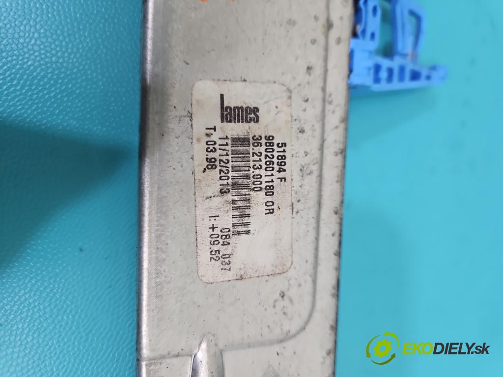 Citroen C3 Picasso 2008-2017 1.6 16v 120 HP manual 88 kW 1598 cm3 5- mechanizmus okna predné pravý 9802601180