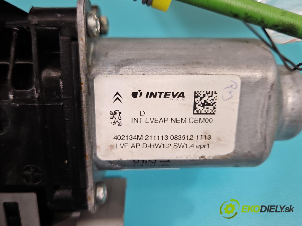 Citroen C3 Picasso 2008-2017 1.6 16v 120 HP manual 88 kW 1598 cm3 5- mechanizmus okna predné pravý 9802601180