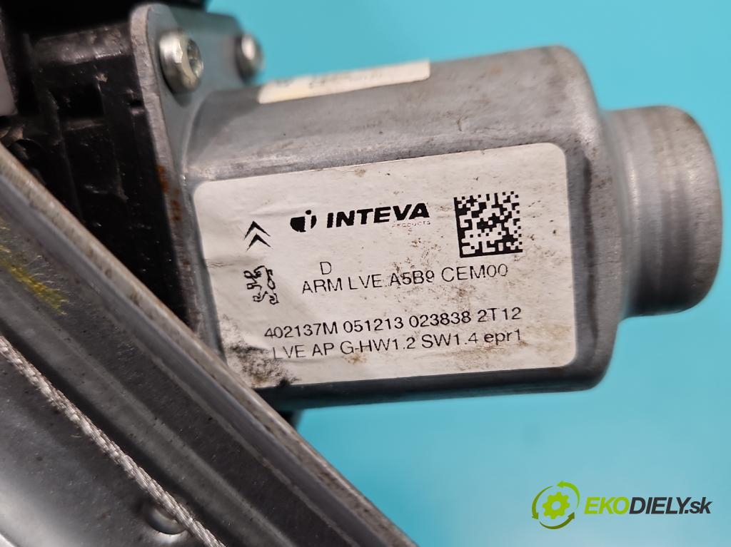 Citroen C3 Picasso 2008-2017 1.6 16v 120 HP manual 88 kW 1598 cm3 5- mechanizmus okna zadné ľavý 9802602280