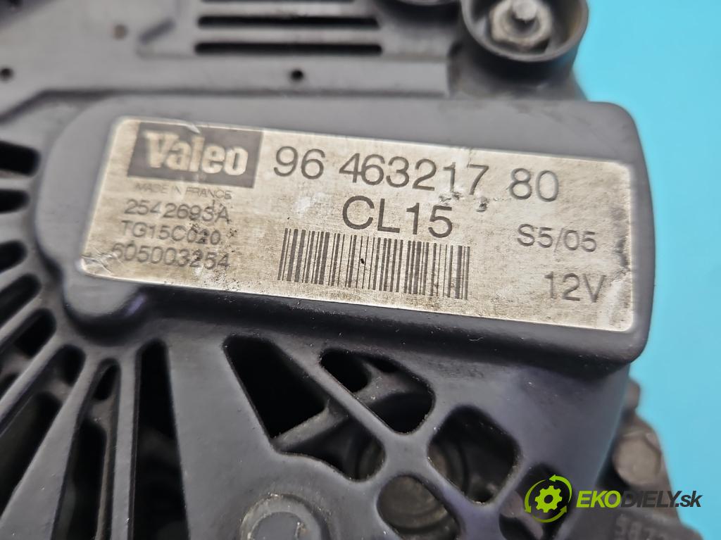 Citroen C5 I 2001-2008 1.6 hdi 109 HP manual 80 kW 1560 cm3 5- Alternator 9646321780 (Alternátor)