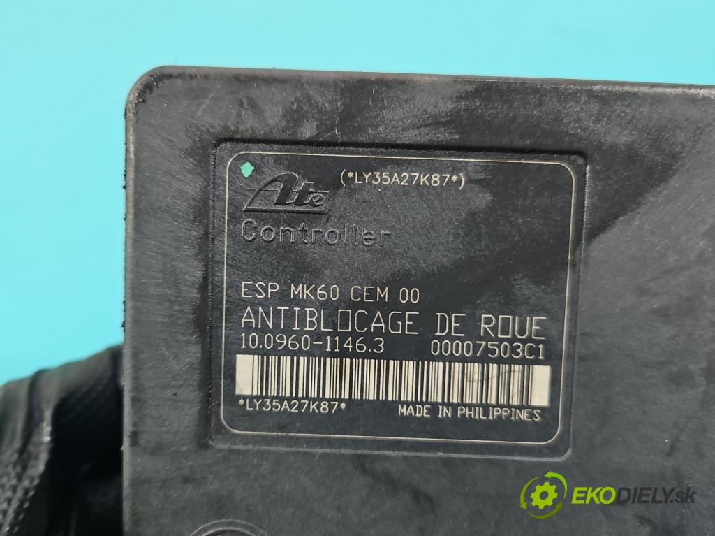 Citroen C5 I 2001-2008 1.6 hdi 109 HP manual 80 kW 1560 cm3 5- čerpadlo abs 9656419780 (Pumpa ABS)