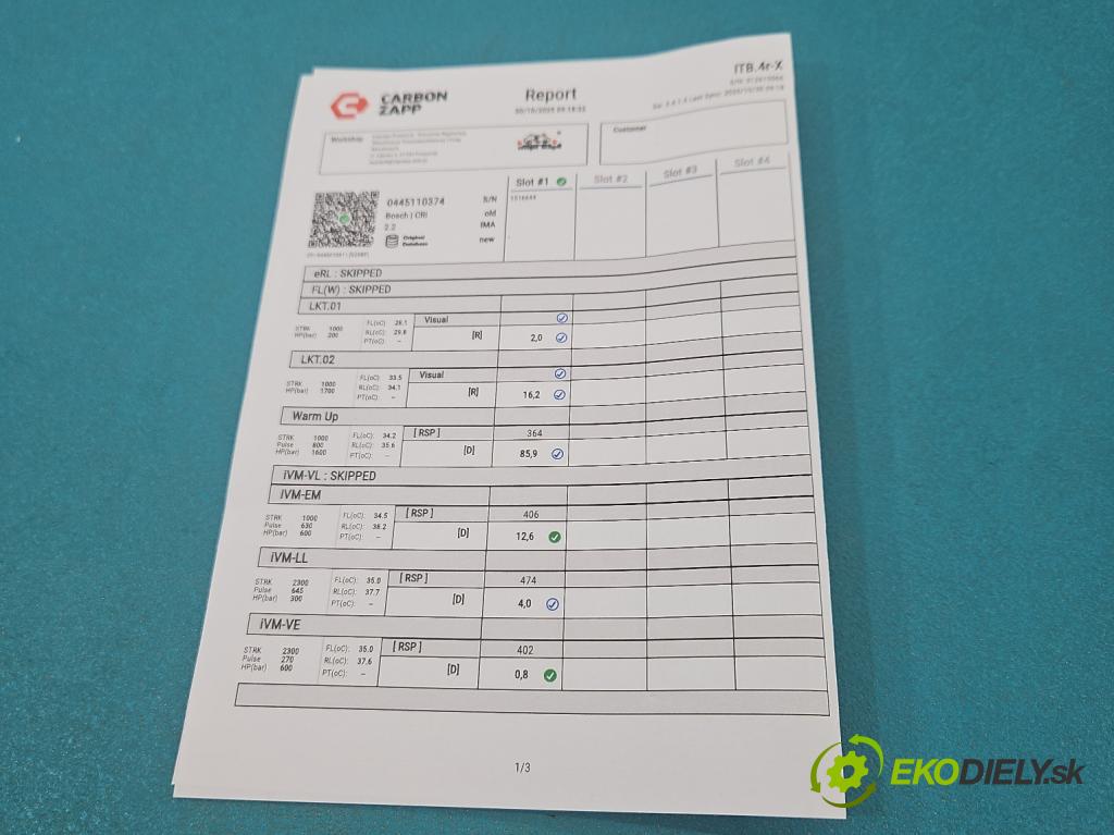 Hyundai Ix35 2.0 crdi 4wd 136 HP manual 100 kW 1995 cm3 5- vstrek 0445110374 (Vstrekovač paliva)