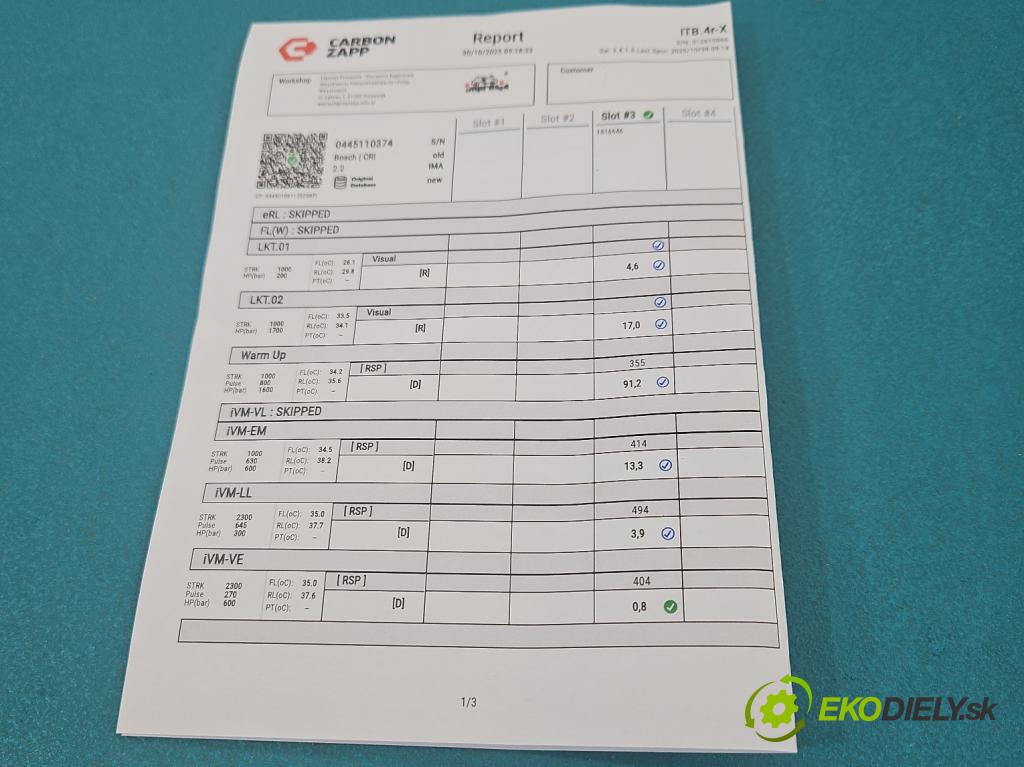 Hyundai Ix35 2.0 crdi 4wd 136 HP manual 100 kW 1995 cm3 5- vstrek 0445110374 (Vstrekovač paliva)