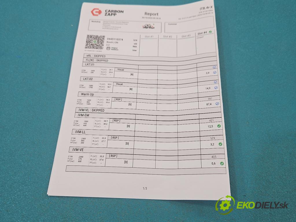 Hyundai Ix35 2.0 crdi 4wd 136 HP manual 100 kW 1995 cm3 5- vstrek 0445110374 (Vstrekovač paliva)