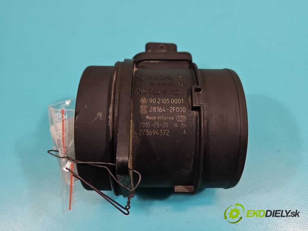 Hyundai Ix35 2.0 crdi 4wd 136 HP manual 100 kW 1995 cm3 5- průtokoměr: 28164-2F000 (Váha vzduchu)