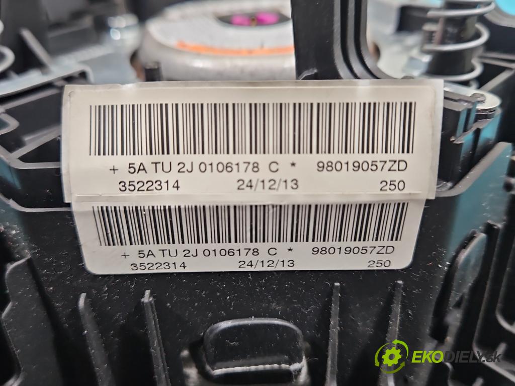 Citroen C3 Picasso 2008-2017 1.6 16v 120 hp manual 88 kW 1598 cm3 5- Polštář: vzduch: Řidič: 98019057ZD (Airbag)