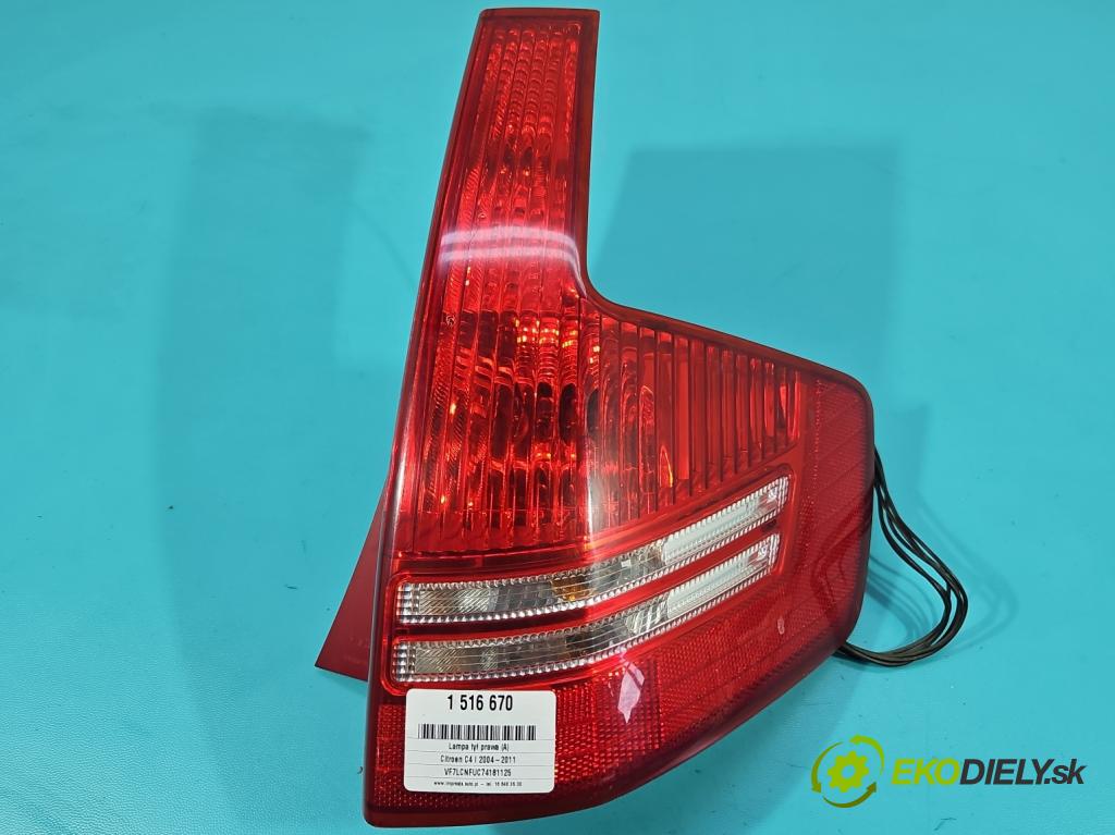 Citroen C4 I 2004-2011 1.6 16v 109 hp manual 80 kW 1587 cm3 5- světlo zadní pravé 9655863980 (Klika dveří ostatní)