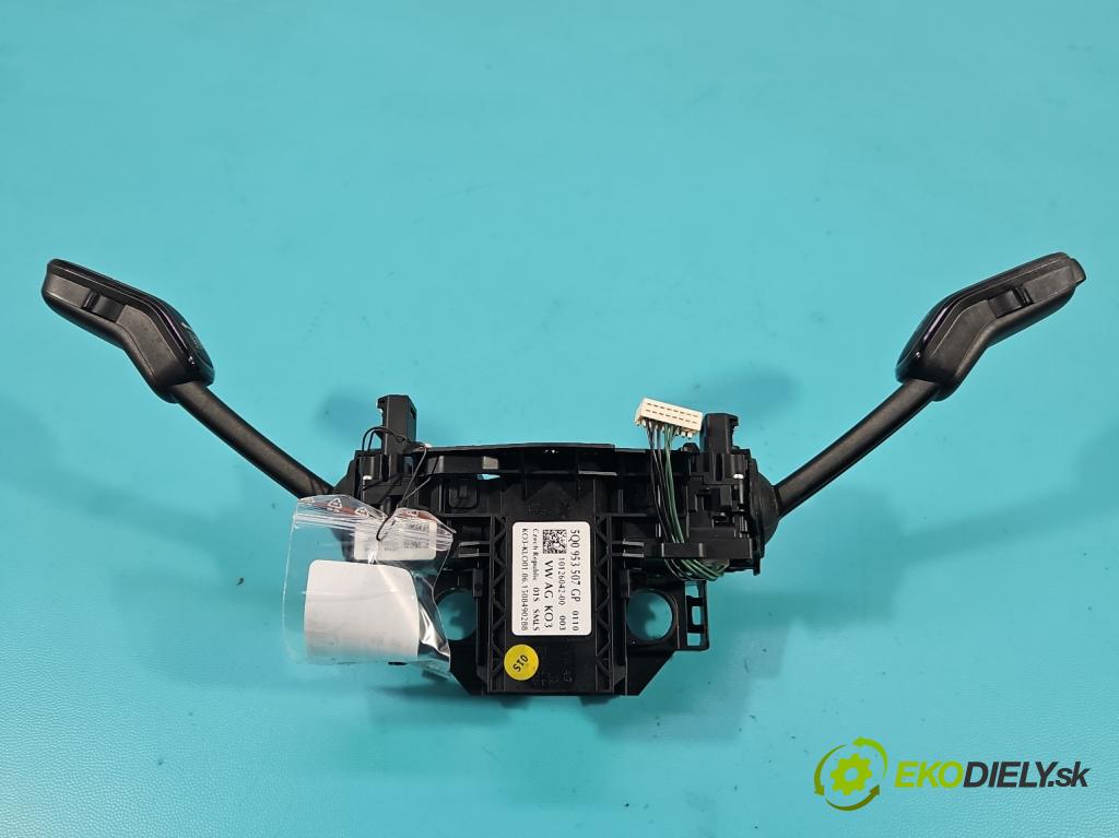 Seat Leon III 2012-2020 2.0 tdi 150 HP automatic 110 kW 1968 cm3 5- prepínač komplex: 5Q0953507GP (Prepínacie páčky pod volantom)