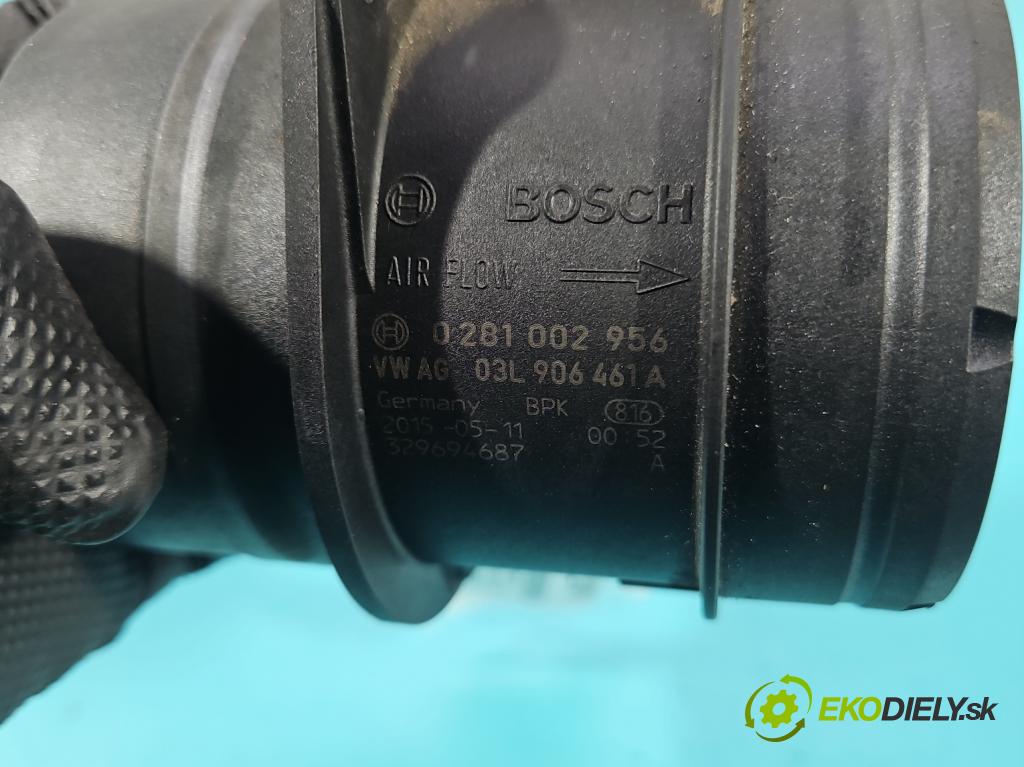 Seat Leon III 2012-2020 2.0 tdi 150 HP automatic 110 kW 1968 cm3 5- průtokoměr: 0281002956 (Váha vzduchu)