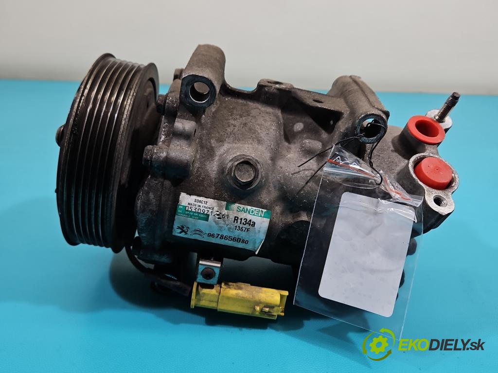 Citroen C3 Picasso 2008-2017 1.6 16v 120 hp manual 88 kW 1598 cm3 5- Kompresor: klíma 9678656080 (Kompresor klimatizace)
