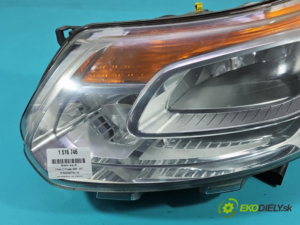 Citroen C3 Picasso 2008-2017 1.6 16v 120 hp manual 88 kW 1598 cm3 5- světlo levý 9681873980 (Klika dveří ostatní)