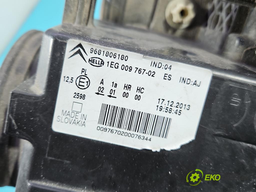 Citroen C3 Picasso 2008-2017 1.6 16v 120 HP manual 88 kW 1598 cm3 5- Reflektor: pravý 9681806180 (Svetlo predné pravé)