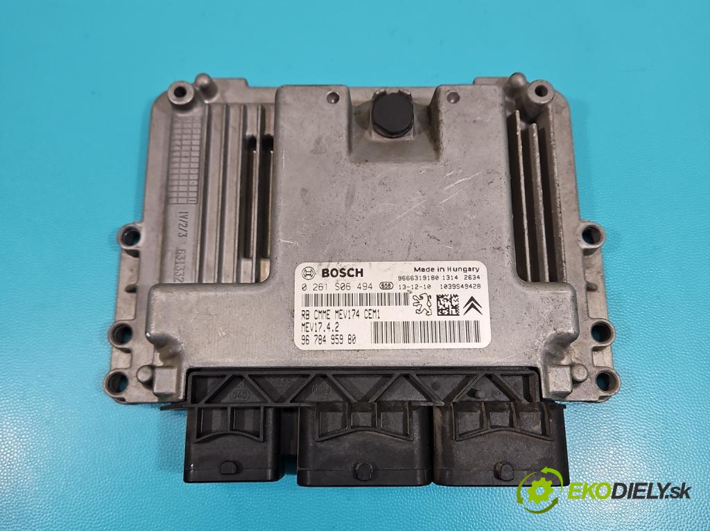 Citroen C3 Picasso 2008-2017 1.6 16v 120 HP manual 88 kW 1598 cm3 5- riadiaca jednotka motora 0261S06494
