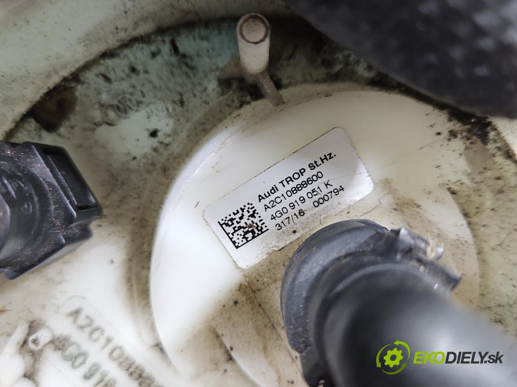 Audi A6 C7 2011-2018 3.0 tfsi: quattro 310HP automatic 228 kW 2995 cm3 4- čerpadlo palivo 4G0919051K