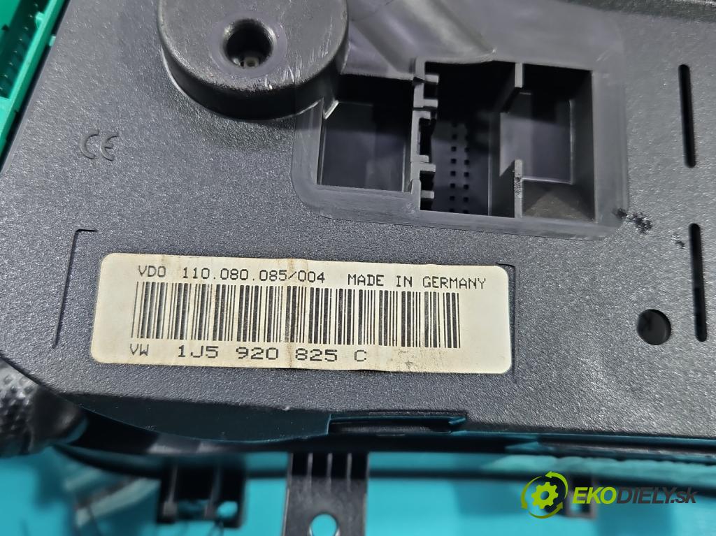 Vw Golf IV 1997-2003 1.9 tdi 101 HP manual 74 kW 1896 cm3 5- prístrojovka/ budíky 1J5920825C (Prístrojová doska)