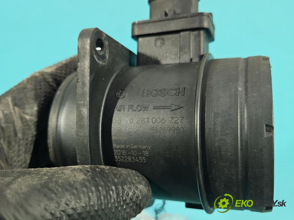 Fiat Tipo II 2015- 1.6 jtd (55260384) 120 HP manual 88 kW 1598 cm3 5- průtokoměr: 0281006727 (Váha vzduchu)