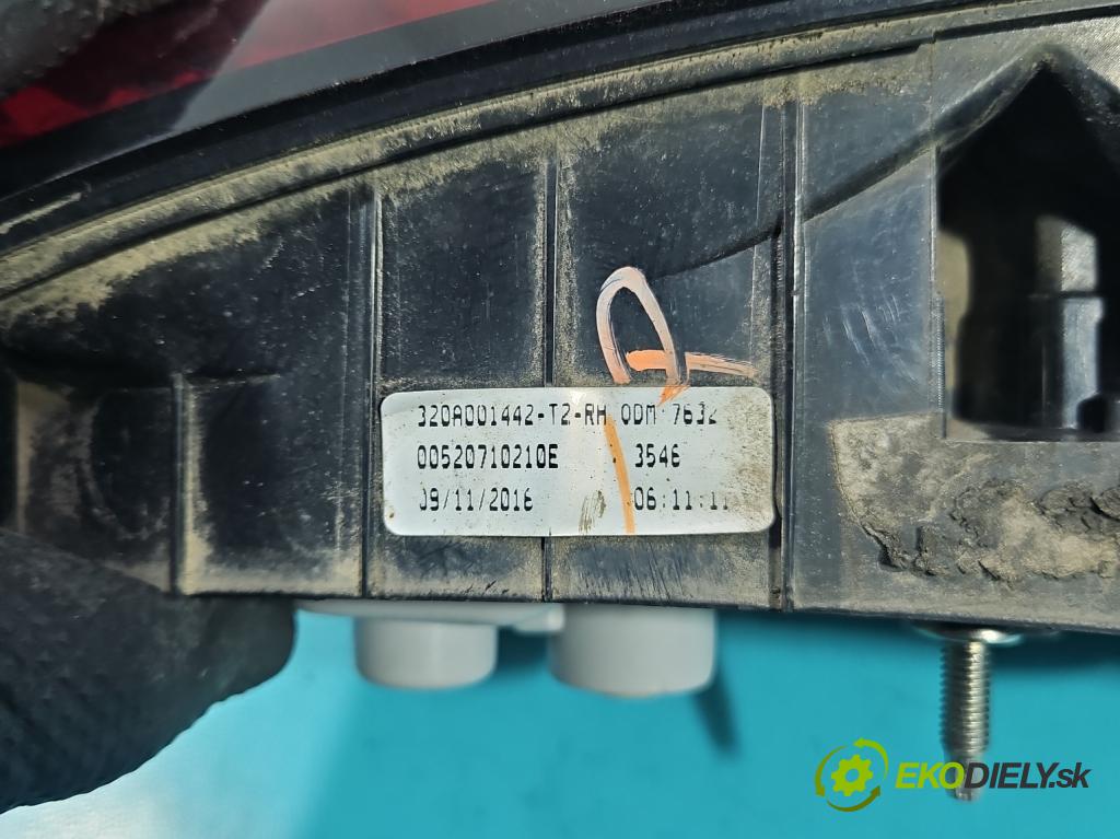 Fiat Tipo II 2015- 1.6 jtd (55260384) 120 hp manual 88 kW 1598 cm3 5- světlo zadní pravé 0052071021E (Klika dveří ostatní)