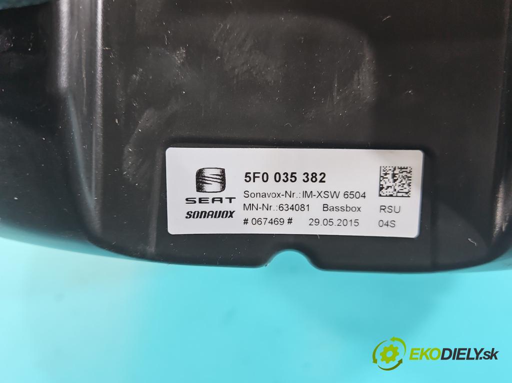Seat Leon III 2012-2020 2.0 tdi 150 hp automatic 110 kW 1968 cm3 5- Subwoofer: 5F0035382 (Audio zařízení)