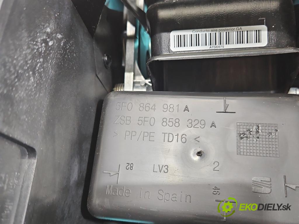 Seat Leon III 2012-2020 2.0 tdi 150 HP automatic 110 kW 1968 cm3 5- operadlo 5F0864981A (Lakťová opierka)